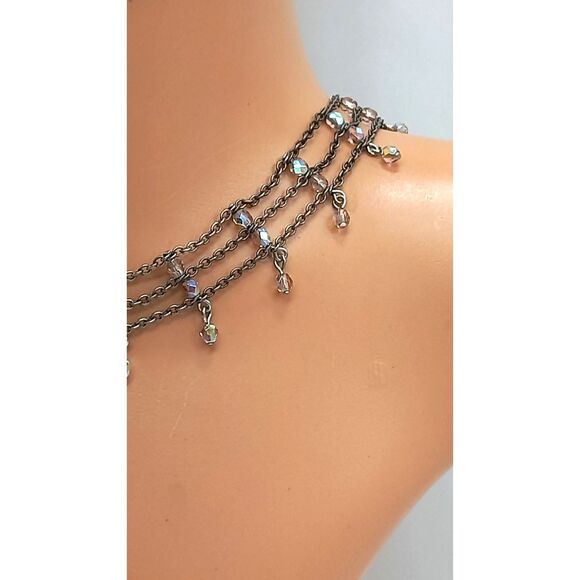 Vintage Christian DIOR Multistrand Layered Beaded Choker Necklace John Galliano - Picture 5 of 9